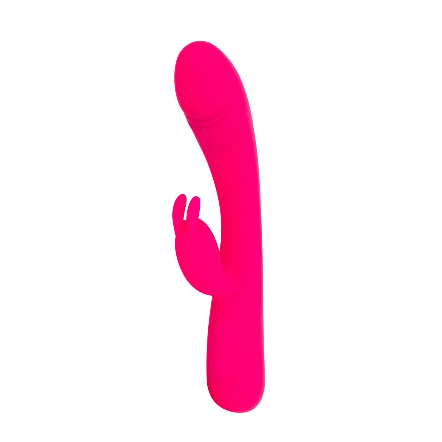Spatwaterdichte roze verwarmende rabbit vibrator