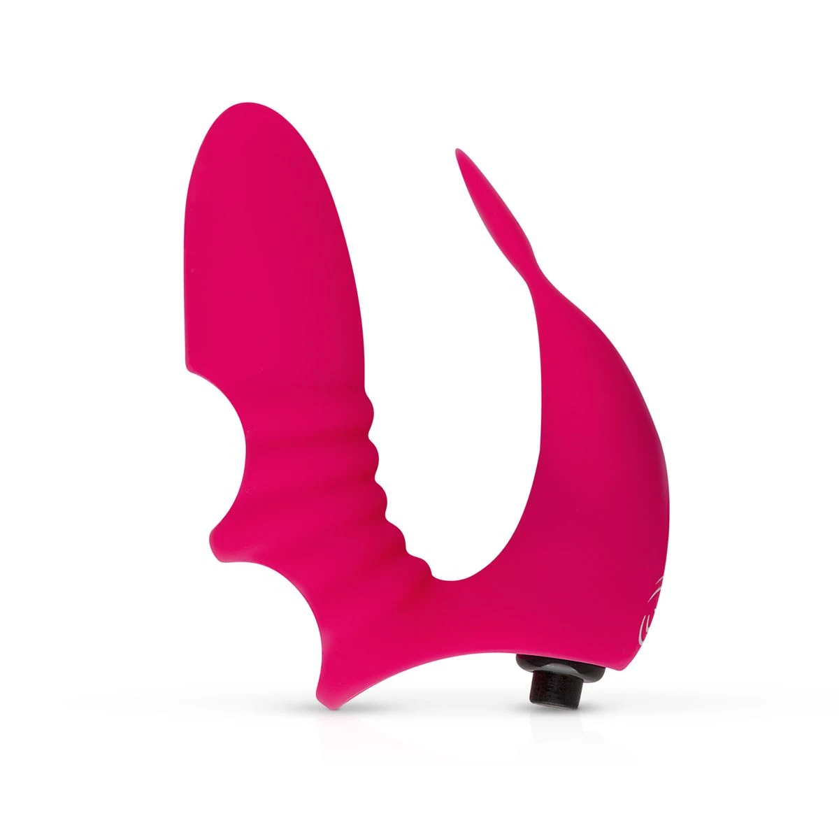Roze vinger vibrator van zacht siliconen en ABS