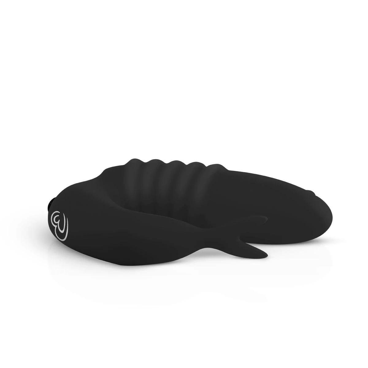 Vinger vibrator zwart met pushbutton bediening