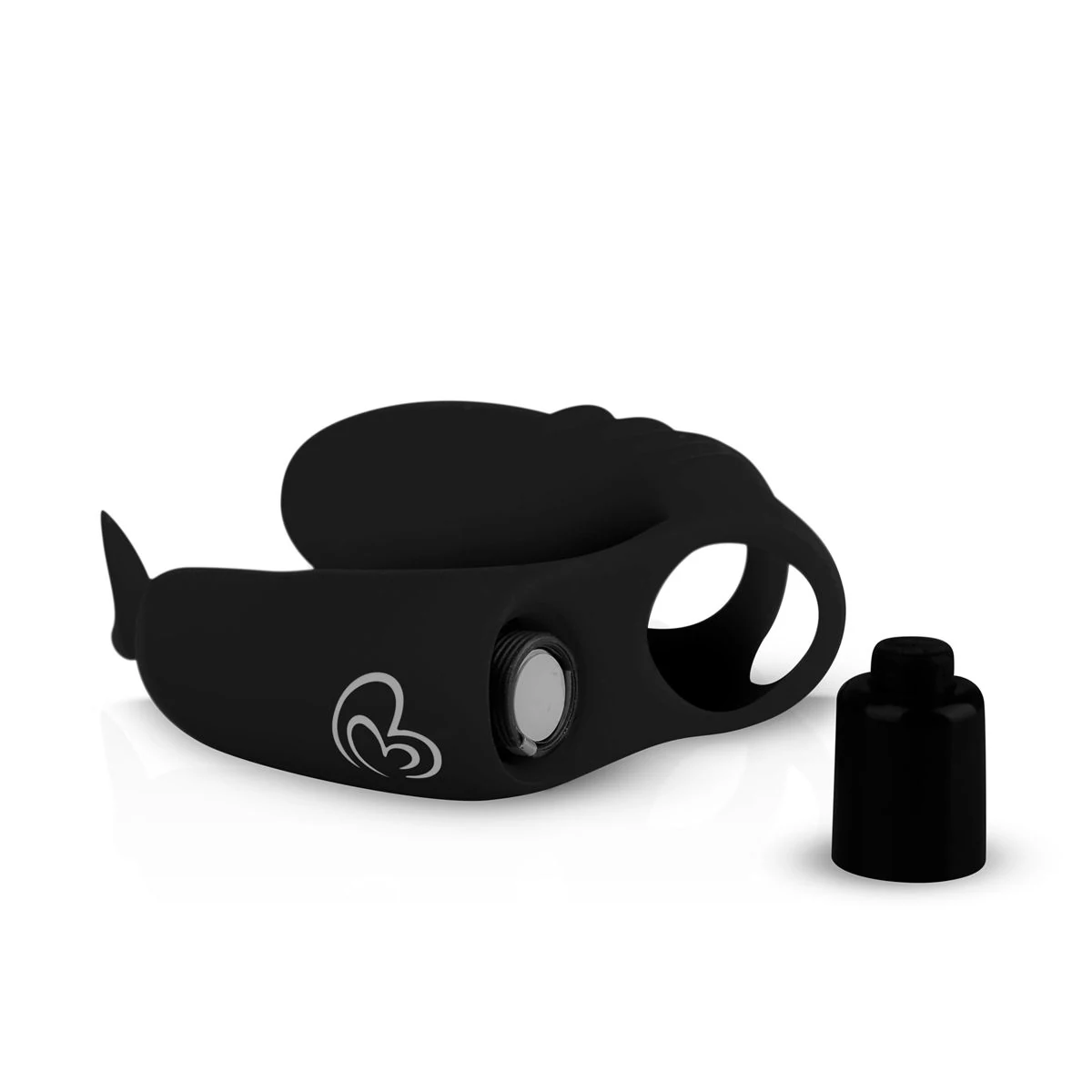 Vinger vibrator zwart met standaard vibratie en 1 stand