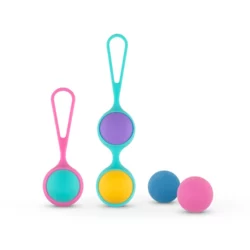 Vita Kegelbal Set met 2 flexibele houders en 5 verwisselbare balletjes