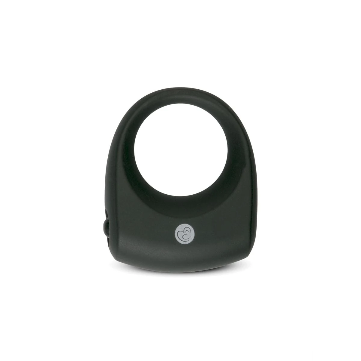 Vivid cockring met mini bullet in zwart siliconen van EasyToys Men Only