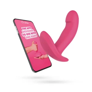 Appgestuurde vibrator naast smartphone