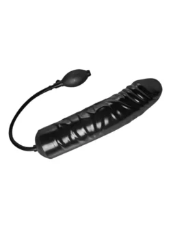 XXL opblaasbare dildo van Master Series in zwart rubber