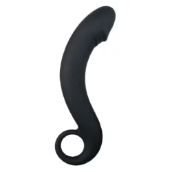 Zwarte siliconen prostaat dildo van Easytoys Anal Collection