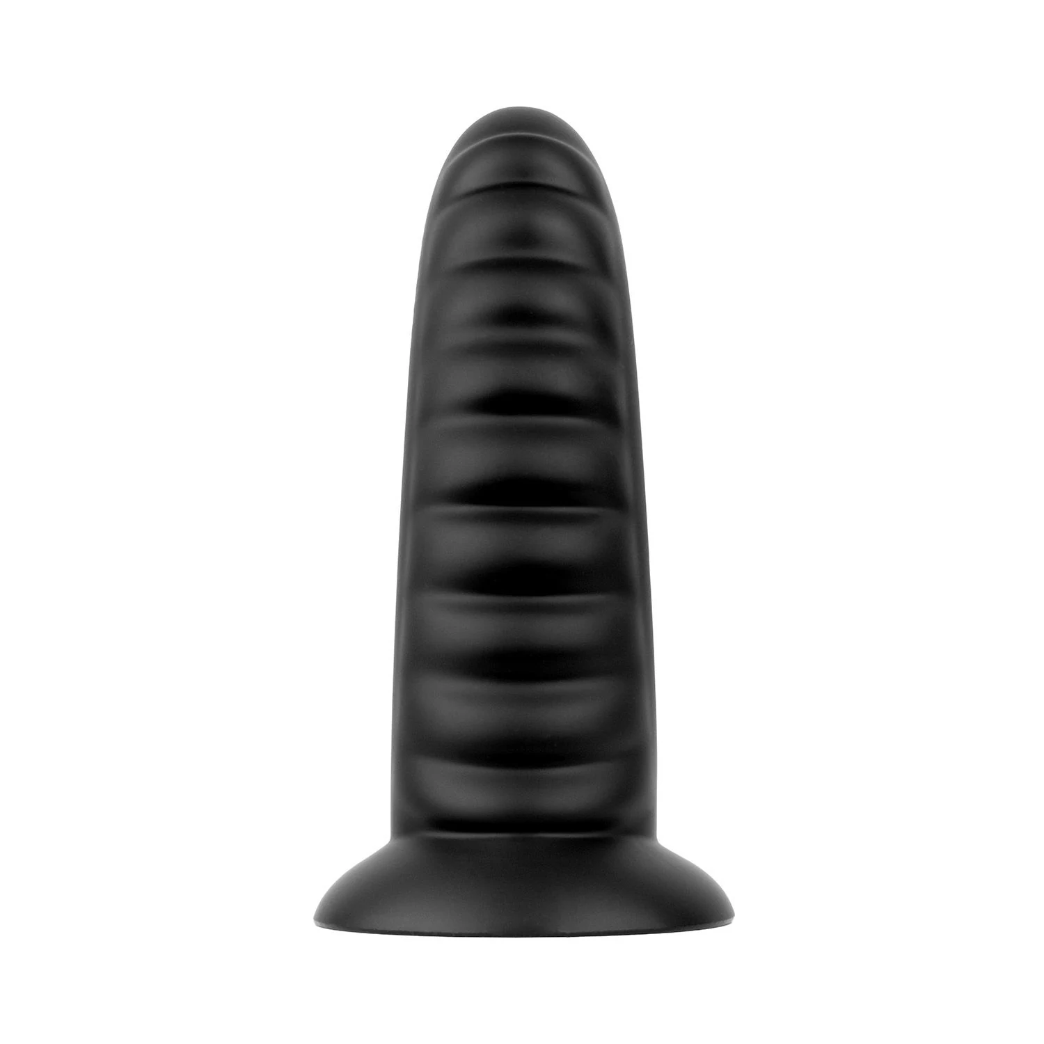 BUTTR Double Ribbed Buttplug zwart, lengte 260 mm en invoerdiepte 240 mm