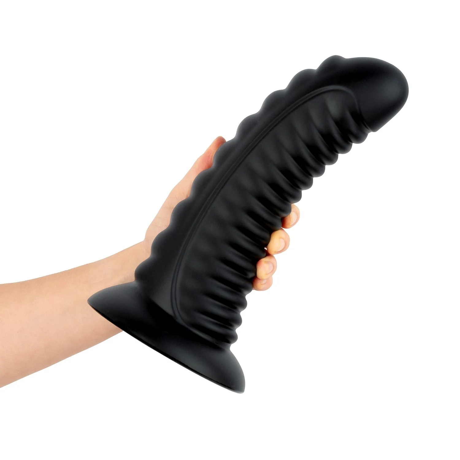 BUTTR Double Ribbed Buttplug met taps toelopende vorm en flexibele afwerking