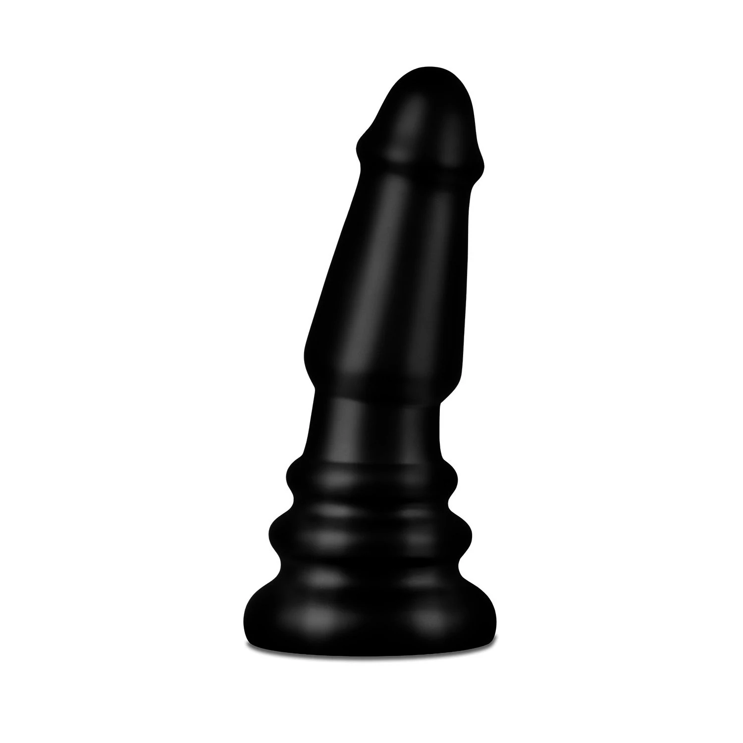 BUTTR Tactical II Buttplug zwart met geribbelde basis voor extra sensatie